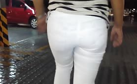 Transparent see through jeggings 40