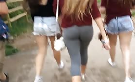 Spycam Teen Girl Walk Behind