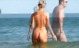 Nude Beach - Superb Big Natural Blond