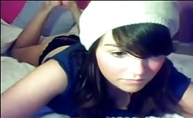 Extremely Hot Emo Teen Stripping