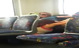 Pussy Eating on the Train