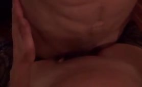 Husband Liks Lovers Fresh Cum out of Wifes Pussy