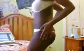 ebony chick Stripping for You