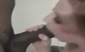 Lil Wife gets Her Puss Harpooned by a Mammoth Black Dong