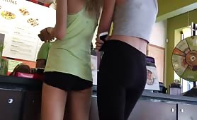 After Gym Lunch Brake Candid Tight Ass Long Legs